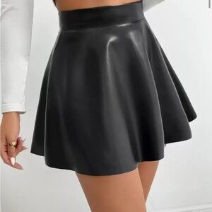 Bleach Leather Skirt